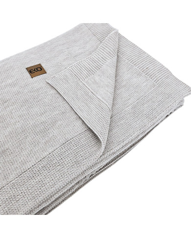MERINO wool knitted blanket 150x200 cm - FLORENCE SAND