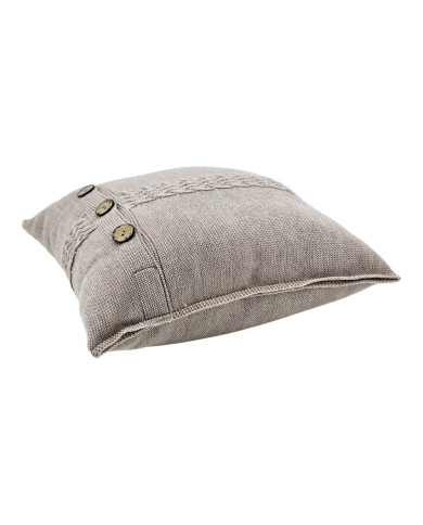 Merino wool knitted pillowcase 45x45 cm - FLORENCE NUDE