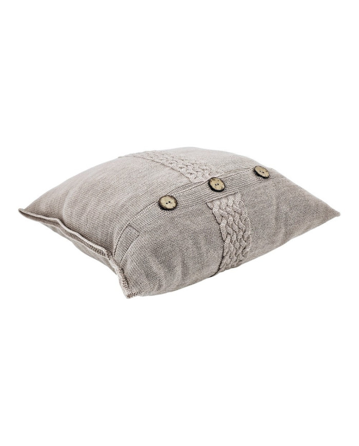 Merino wool knitted pillowcase 45x45 cm - FLORENCE NUDE
