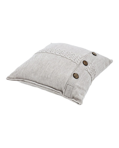 Poszewka dzianinowa na poduszkę z wełny Merino 45x45 cm – FLORENCE  SAND