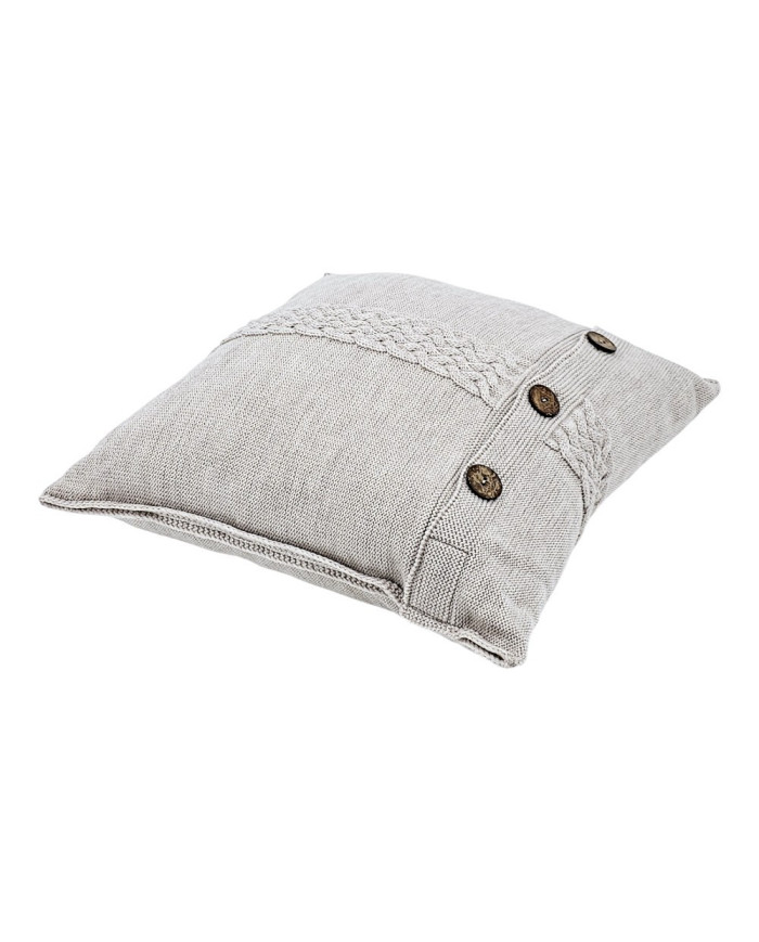 Poszewka dzianinowa na poduszkę z wełny Merino 45x45 cm – FLORENCE  SAND