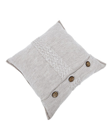 Poszewka dzianinowa na poduszkę z wełny Merino 45x45 cm – FLORENCE  SAND