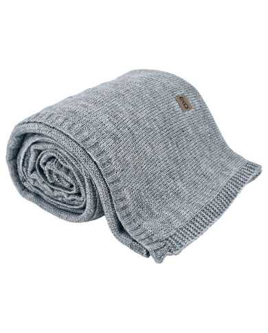 Knitted blanket and pillow set with wool - SET AREZZO POPIEL