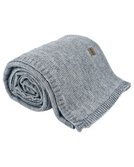 Knitted blanket and pillow set with wool - SET AREZZO POPIEL