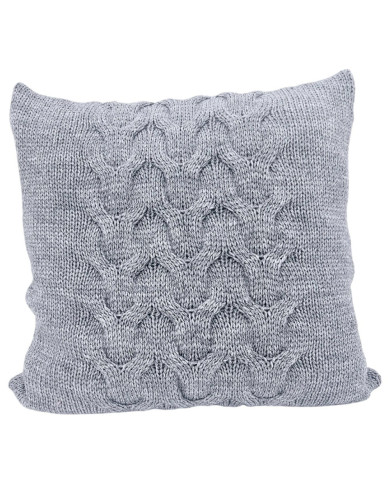 Knitted blanket and pillow set with wool - SET AREZZO POPIEL