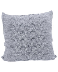 Knitted blanket and pillow set with wool - SET AREZZO POPIEL