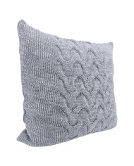 Knitted blanket and pillow set with wool - SET AREZZO POPIEL