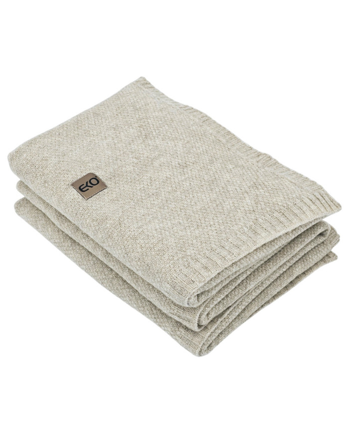 Knitted blanket and cushion set - SET MILANO LATTE