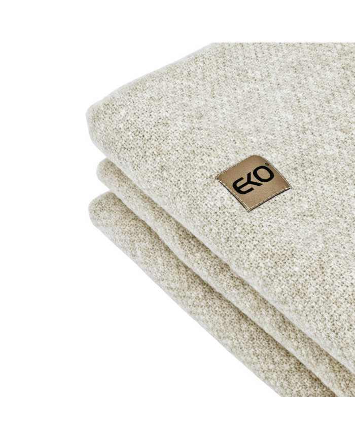 Knitted blanket and cushion set - SET MILANO LATTE