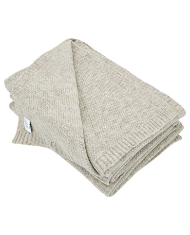 Knitted blanket and cushion set - SET MILANO LATTE