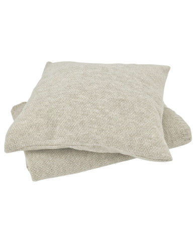 Knitted blanket and cushion set - SET MILANO LATTE