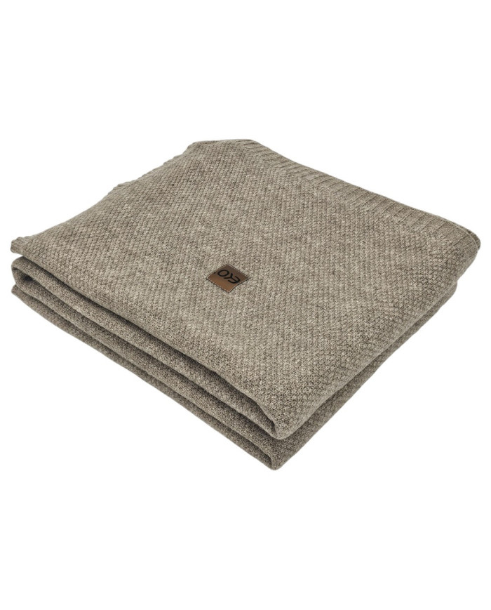 Knitted blanket and cushion set - SET MILANO TAUPE