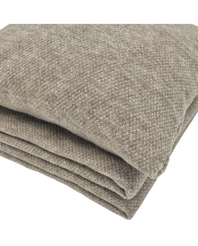 Knitted blanket and cushion set - SET MILANO TAUPE