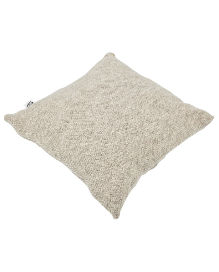 Knitted set Blanket with fur lining and Pillow - SET MILANO DUO LATTE