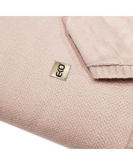 Komplet dzianinowy Koc z podszyciem futerkowym  i Poduszka – SET MILANO DUO ROSE PINK