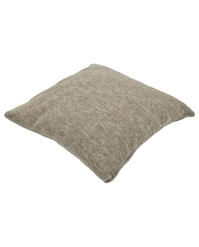Knitted set Blanket with fur lining and Pillow - SET MILANO DUO TAUPE