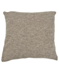 Knitted set Blanket with fur lining and Pillow - SET MILANO DUO TAUPE