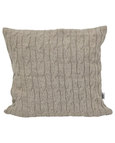 Knitted blanket and pillow set with cashmere- SET VERONA LATTE