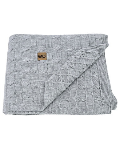 Knitted blanket and pillow set with cashmere- SET VERONA POPIEL