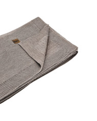 Komplet koc i poduszka z wełny Merino- SET FLORENCE TAUPE