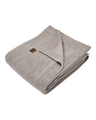 Merino wool blanket and cushion set FLORENCE NUDE