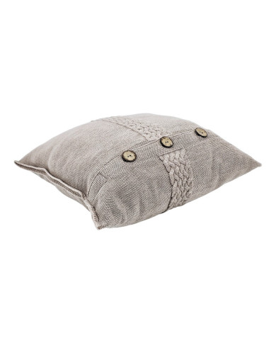 Merino wool blanket and cushion set FLORENCE NUDE