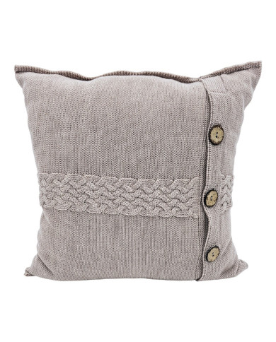 Merino wool blanket and cushion set FLORENCE NUDE