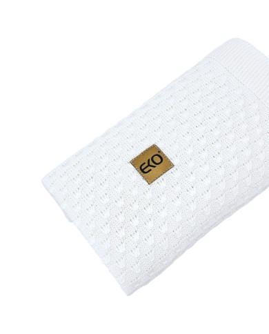 Bamboo baby blanket WHITE