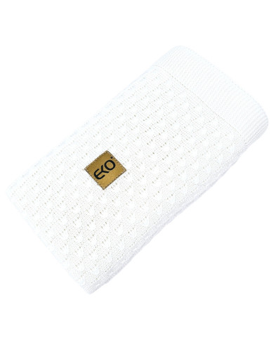 Bamboo baby blanket WHITE