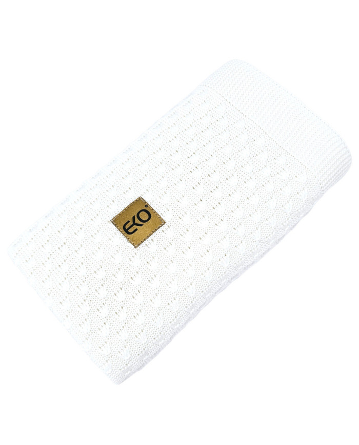 Bamboo baby blanket WHITE