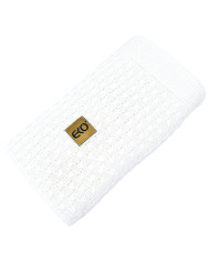 Bamboo baby blanket WHITE