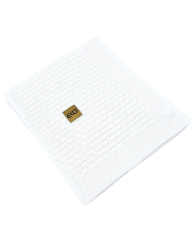 Bamboo baby blanket WHITE