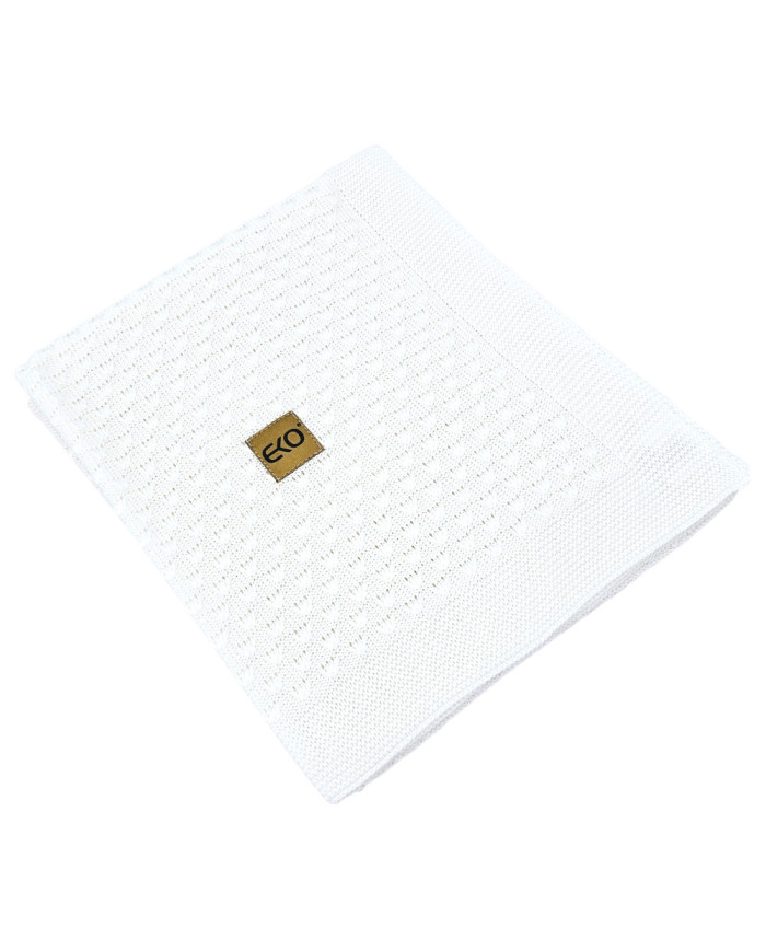 Bamboo baby blanket WHITE