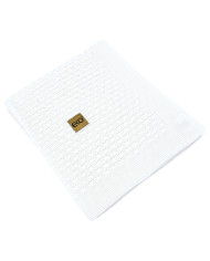 Bamboo baby blanket WHITE
