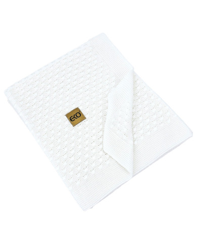 Bamboo baby blanket WHITE