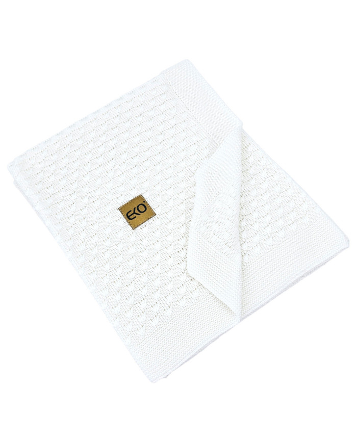 Bamboo baby blanket WHITE