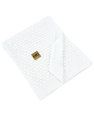Bamboo baby blanket WHITE