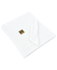 Bamboo baby blanket WHITE