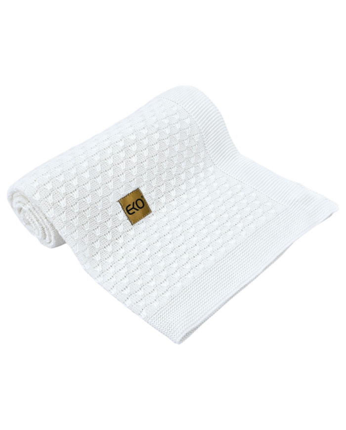 Bamboo baby blanket WHITE