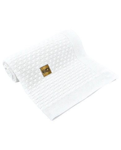 Bamboo baby blanket WHITE