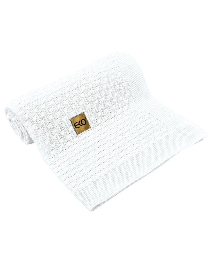 Bamboo baby blanket WHITE