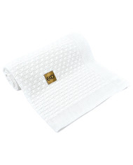 Bamboo baby blanket WHITE