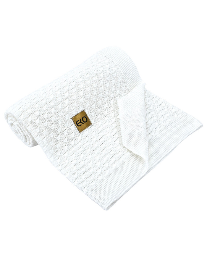 Bamboo baby blanket WHITE