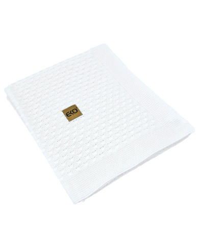 Bamboo baby blanket WHITE