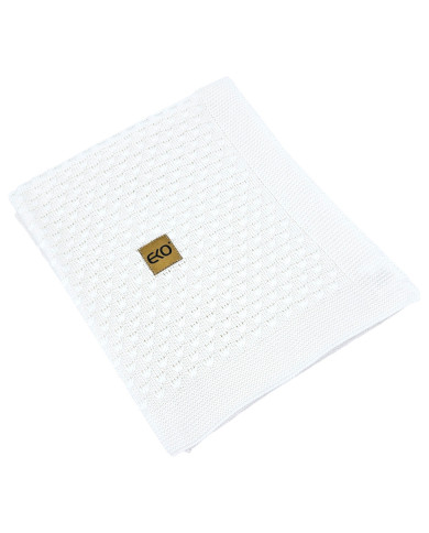 Bamboo baby blanket WHITE