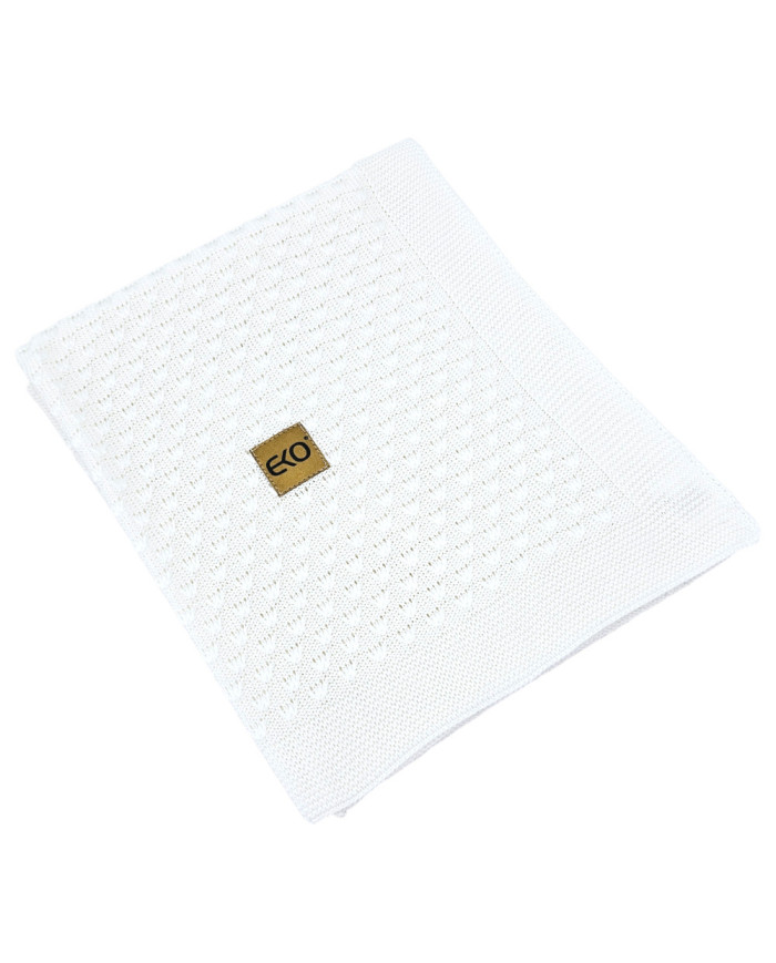 Bamboo baby blanket WHITE