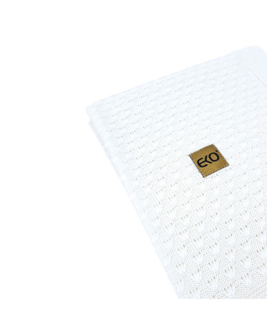 Bamboo baby blanket WHITE
