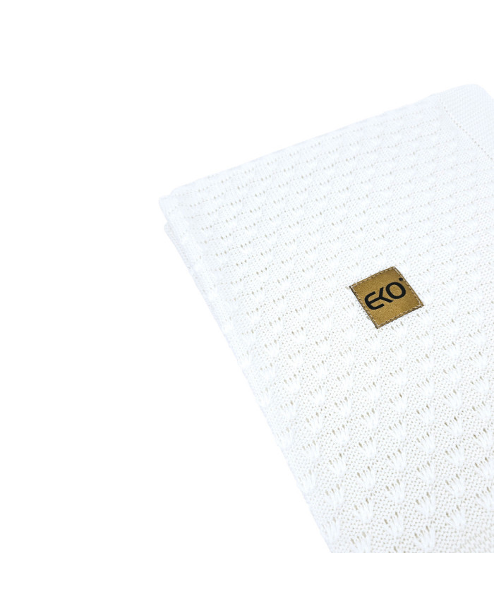 Bamboo baby blanket WHITE
