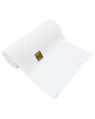 Bamboo baby blanket WHITE