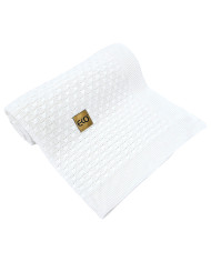 Bamboo baby blanket WHITE